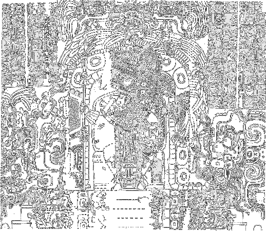 Dintel gobernante de Tikal.
