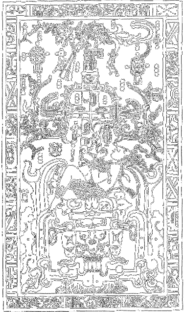 Palenque. Los tres niveles cósmicos y el Axis Mundi.